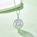 Moissanite 925 Sterling Silver Necklace Silver One Size Trendsi Regal Silver Necklace