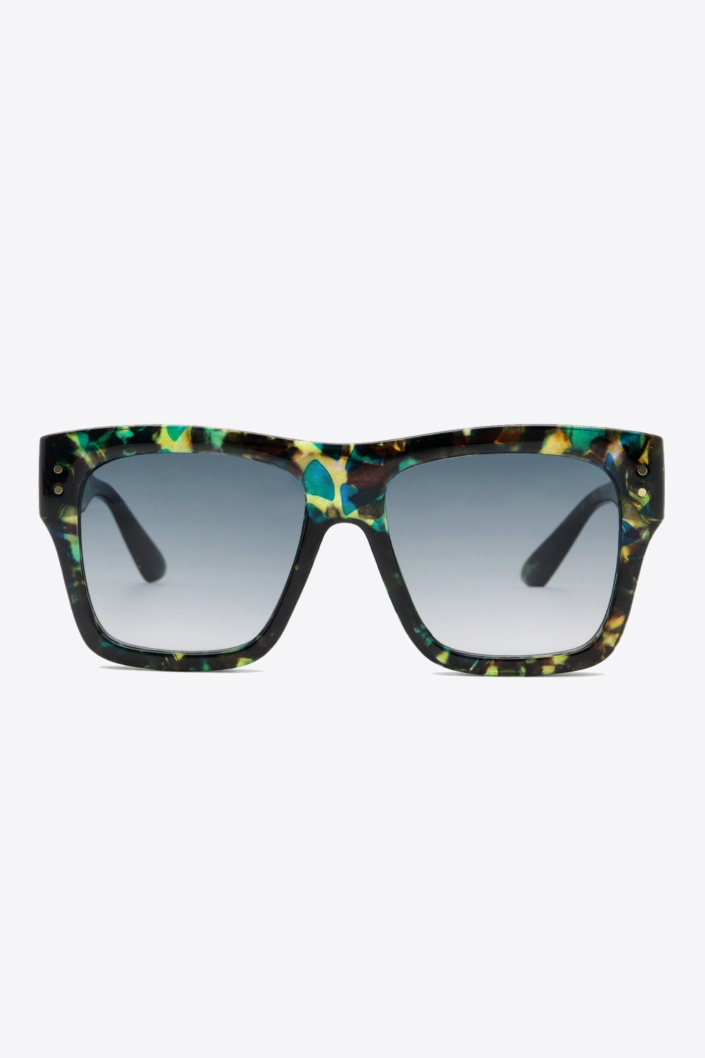 Black & Green Square Sunglasses