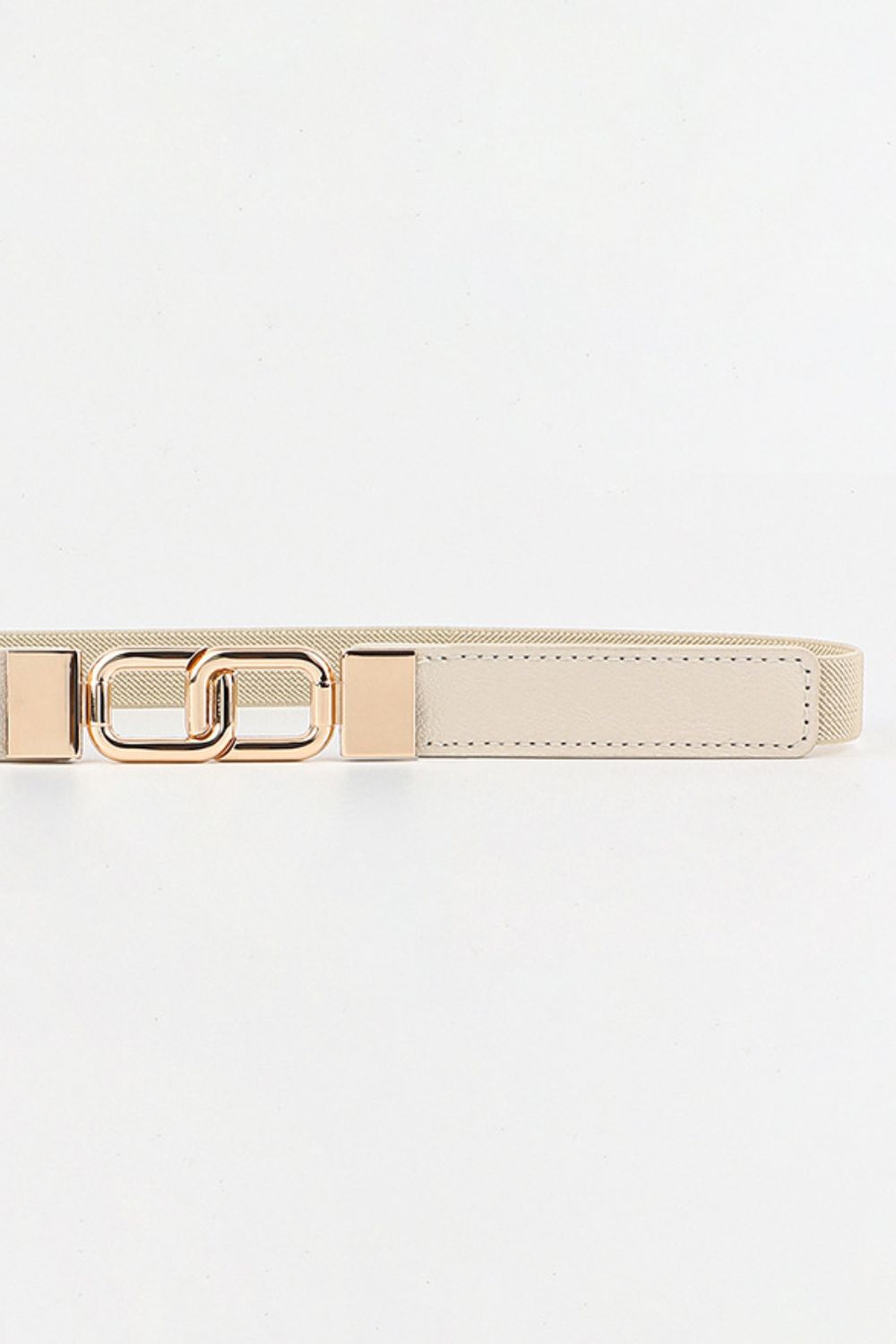 Geometric Double Buckle Elastic Belt - Bazaare Mart