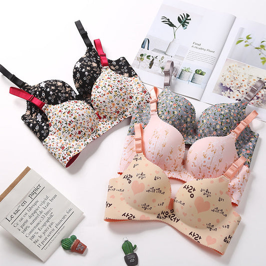 5pk. Floral Bras