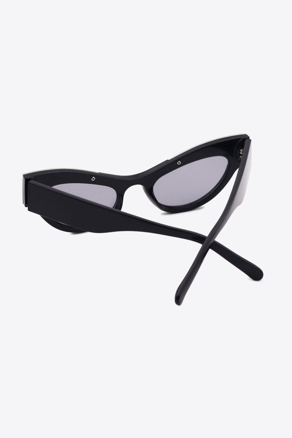 Rhinestone Trim Cat-Eye Sunglasses - Bazaare Mart