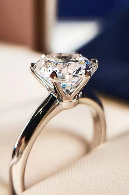 3 Carat Moissanite 6-Prong Ring