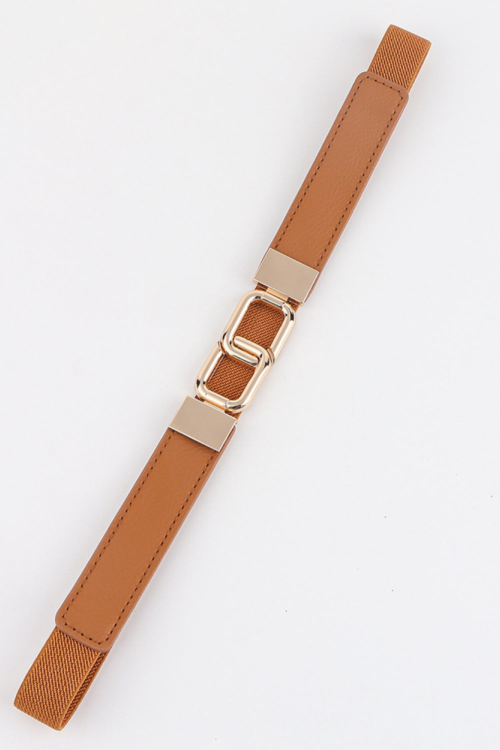 Geometric Double Buckle Elastic Belt - Bazaare Mart