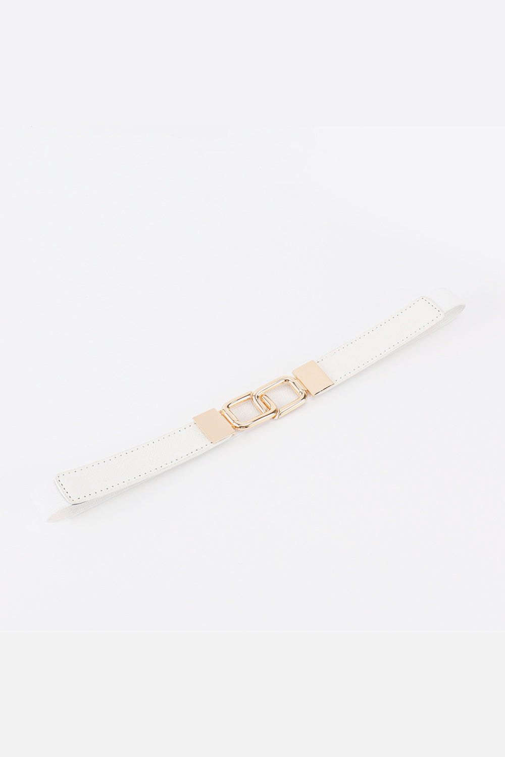 Geometric Double Buckle Elastic Belt - Bazaare Mart