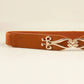 Thin Gold Buckle Elastic Belt Bazaare Mart Women's Belt