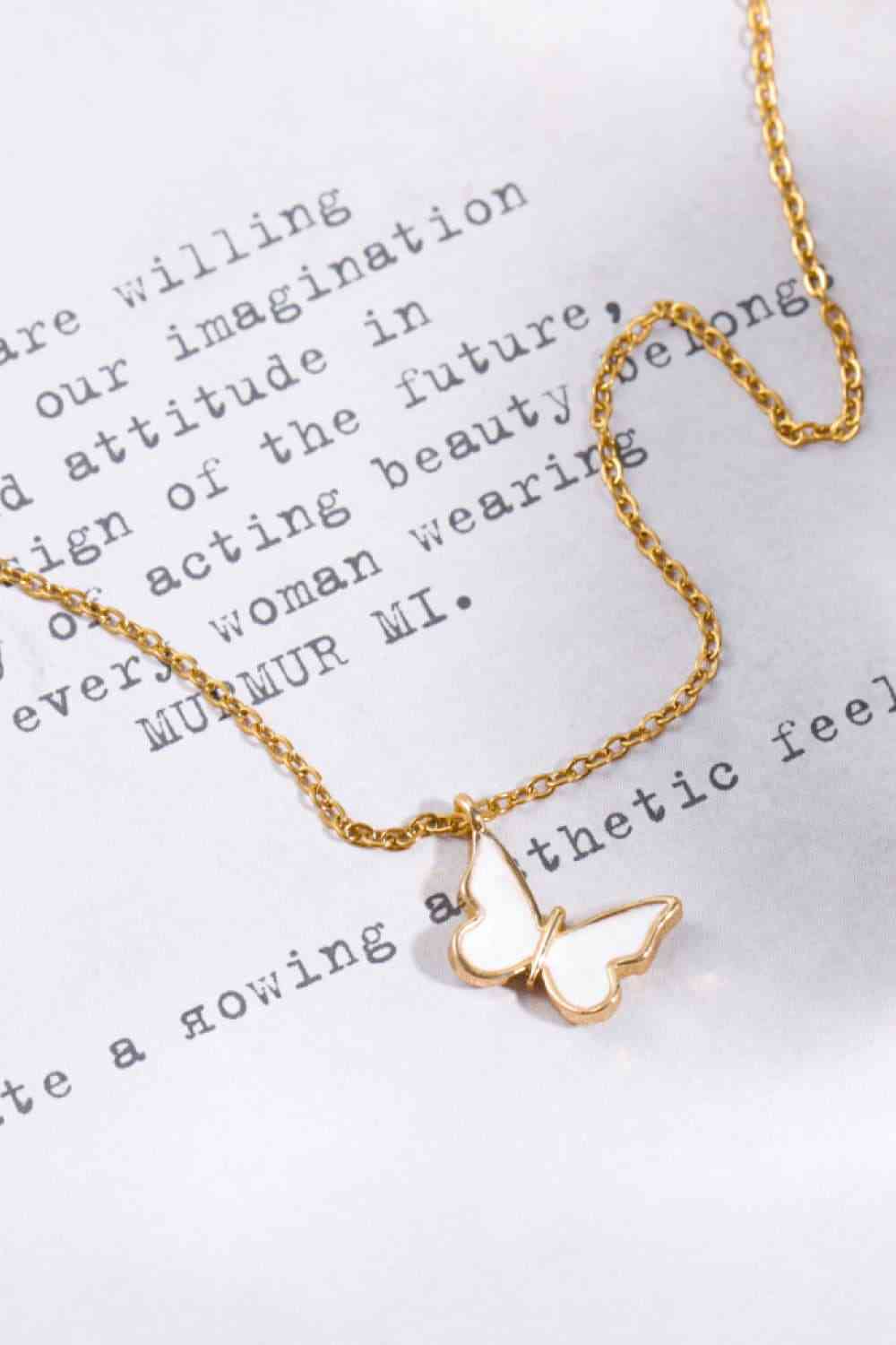 Dainty Butterfly Necklace