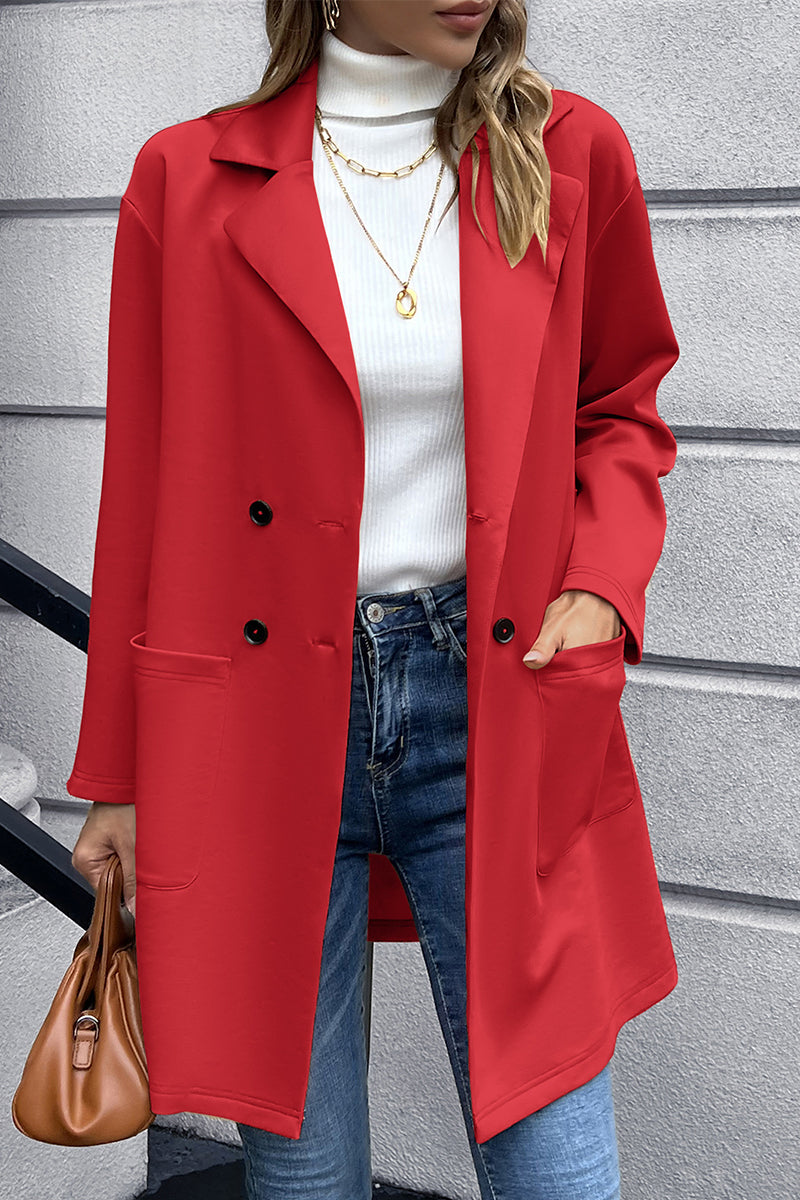 Double Breasted Washable Dress Coat - Bazaare Mart