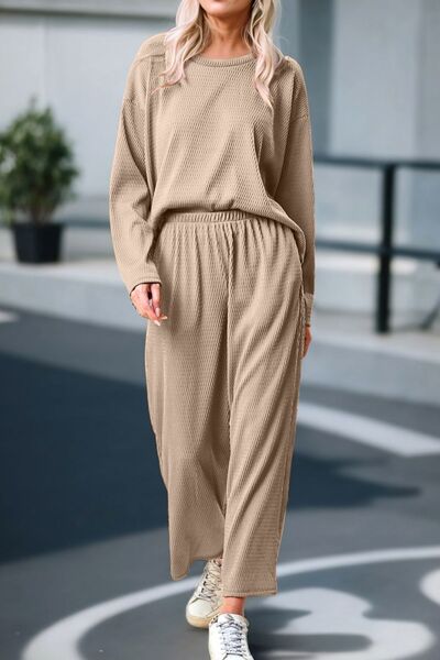 Khaki Lounge Pants Set