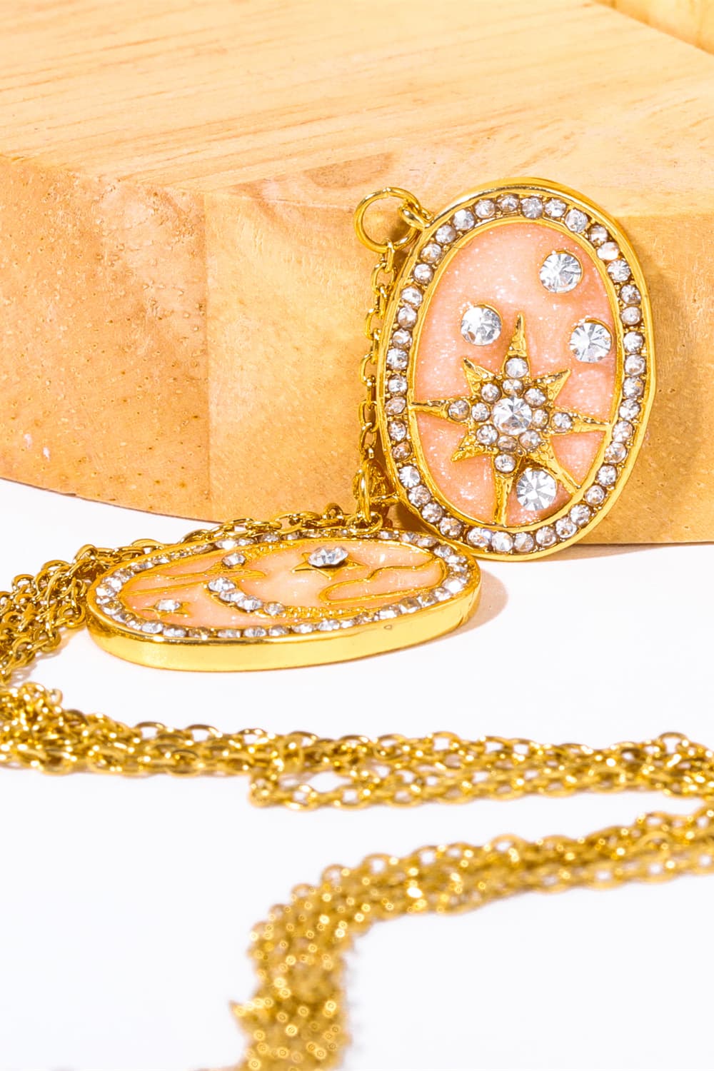 Stars in a Plate Pendant Necklace - Bazaare Mart