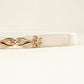 Thin Gold Buckle Elastic Belt Bazaare Mart Women's Belt