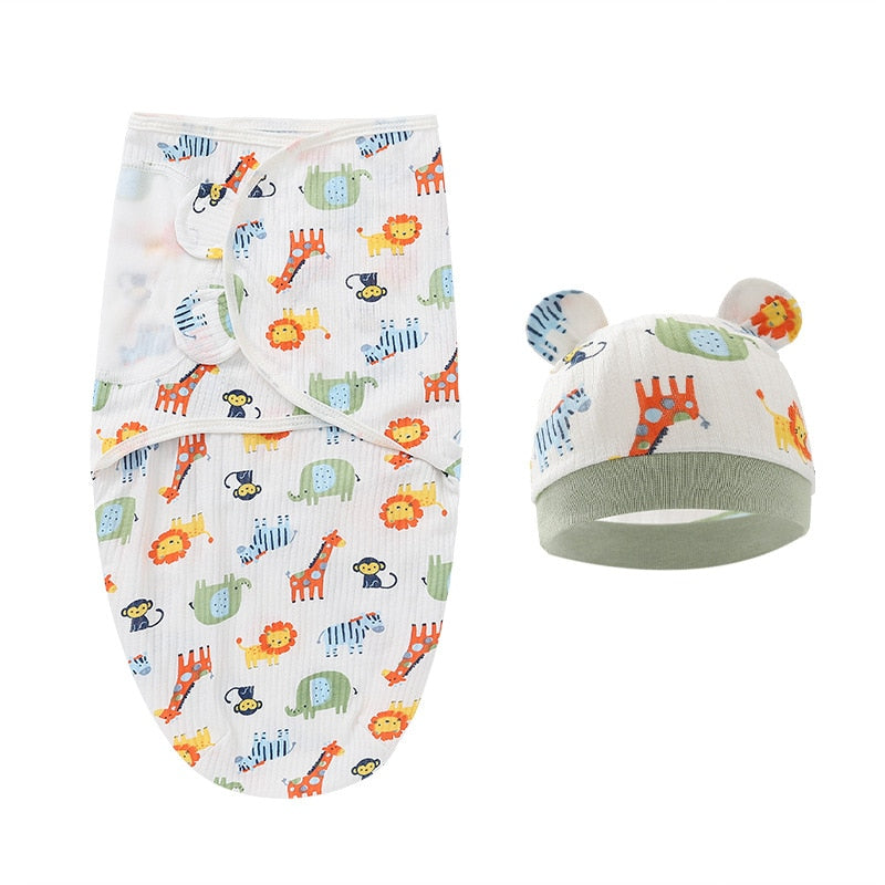 Zoo Animal Infant Swaddle Set 