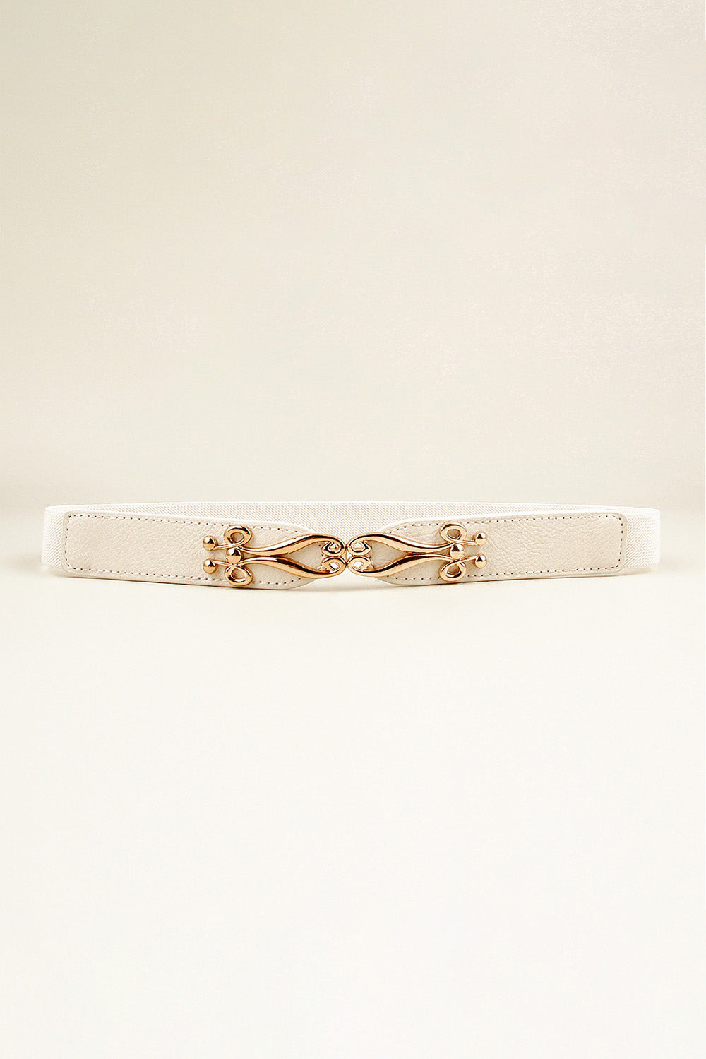 Thin Gold Buckle Elastic Belt - Bazaare Mart