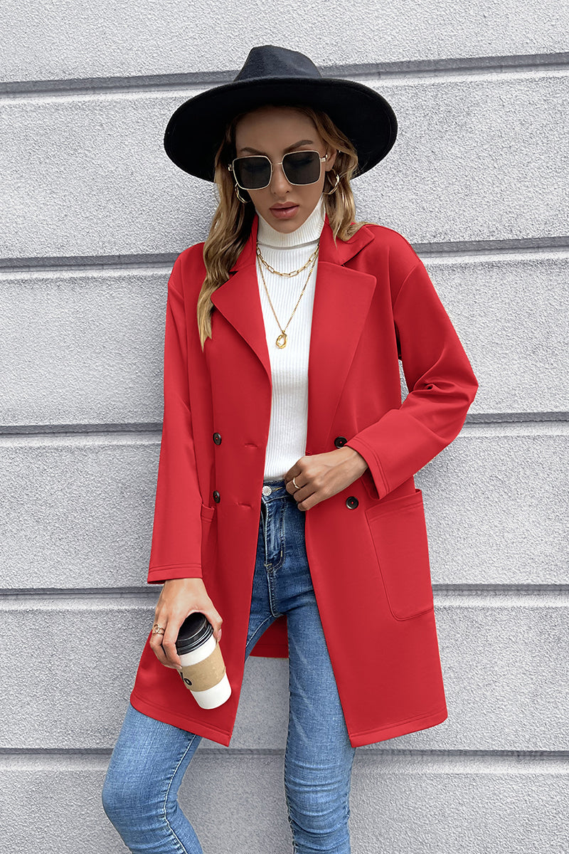 Double Breasted Washable Dress Coat - Bazaare Mart