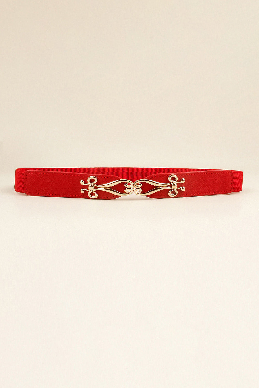 Thin Gold Buckle Elastic Belt - Bazaare Mart